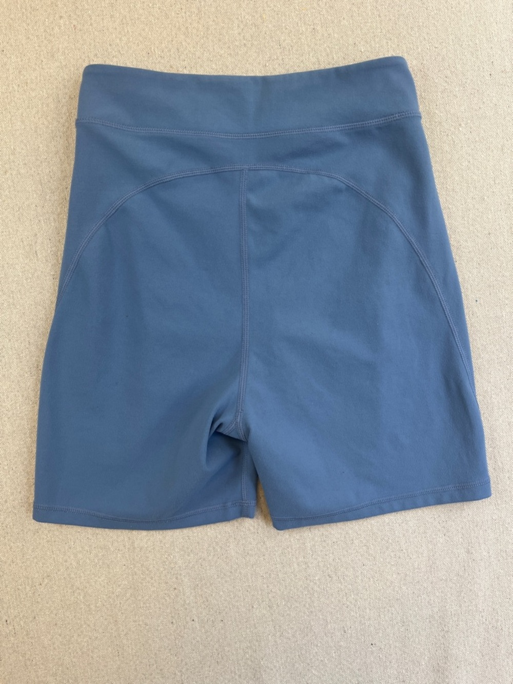 ODODOS Blue High Waisted Biker Shorts Women’s Size S Stretch Athletic - Picture 11 of 12